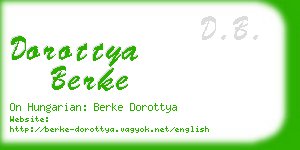 dorottya berke business card